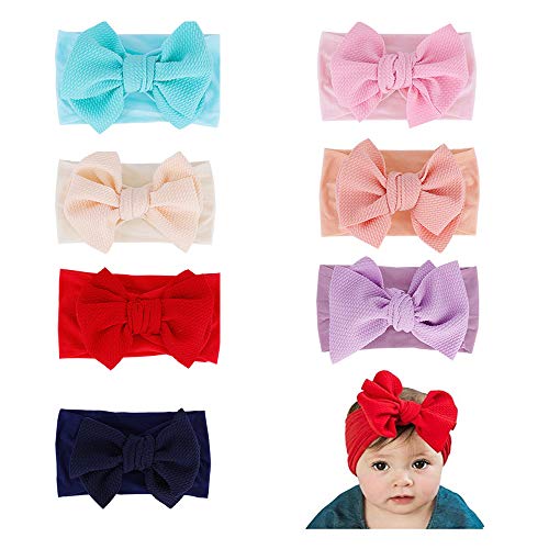 Product Cover Baby Girl Nylon Headbands Newborn Infant Toddler Hairbands and Bows Child Hair Accessories