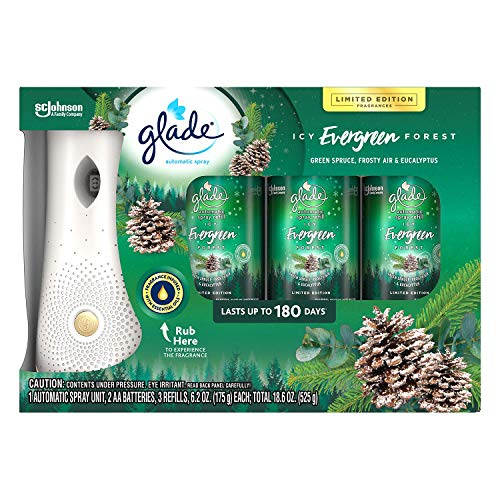 Product Cover Glade ICY Evergreen Forest, 3 Refills and 1 Automatic Spray Unit