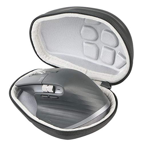 Product Cover co2crea Hard Travel Case for Logitech MX Master 3 / Master 2S Advanced Wireless Mouse (Black Case + Inside White)