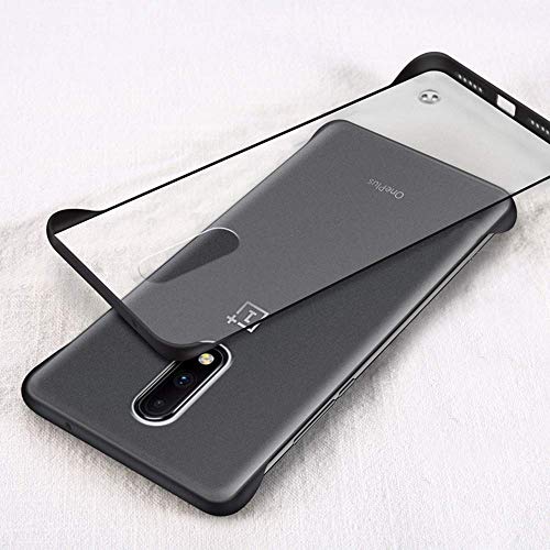 Product Cover Amozo Frameless Series for OnePlus 6 - Transparent Ultra Slim with Camera Protection OnePlus 6 Cases and Covers (Frameless Case - Black)