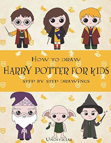 Product Cover How To Draw Harry Potter Step By Step Drawings!: Harry Potter Drawing and Coloring Book