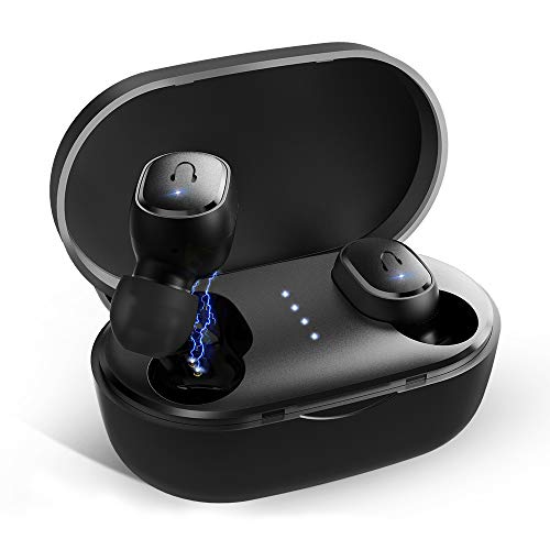 Product Cover Wireless Earbuds Bluetooth 5.0, UMIDIGI Upods TWS Wireless Earbud Headphones in-Ear Earphones with Charging Case, Built-in Mic for Cell Phone/Running/Android, 4Hrs Playtime