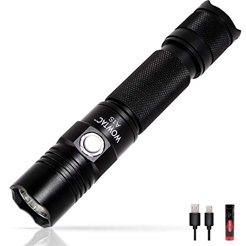 Product Cover WOWTAC A1S 1150 Lumens Rechargeable LED Flashlight, Pocket-Sized IPX-7 Waterproof Handheld Flashlight(3400mAh 18650 Battery Included) for Outdoor Security-CW
