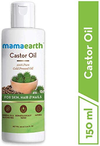 Product Cover Mamaearth 100% Pure Castor Oil, Cold Pressed, To Support Hair Growth, Good Skin and Strong Nails, 150 ml