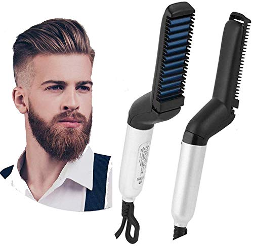 Product Cover HS-STORE's Multifunctional Hair Comb Brush Beard Straightener Hair Straightening Comb Quick Hair Beard Care Styling Brush for Men