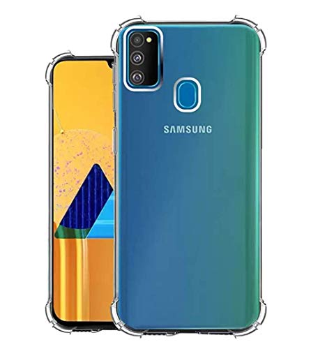 Product Cover ARTA® Shock Proof Protective Soft TPU Back Case Cover for Samsung Galaxy M30s (Transparent) [Bumper Corners with Air Cushion Technology]