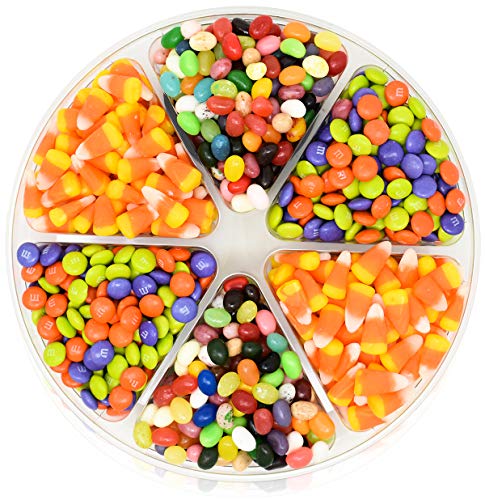 Product Cover Halloween Candy Gift Tray 2 LBS - with Brach's Candy Corn, Jelly Belly and M&M's