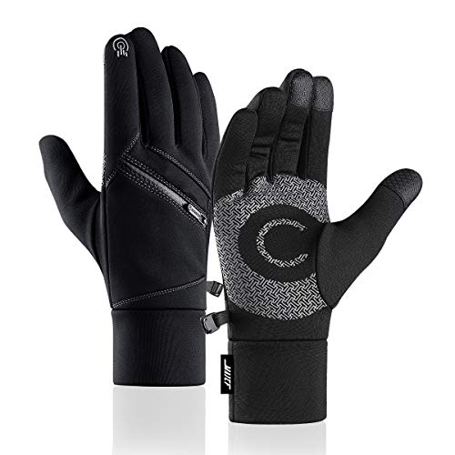 Product Cover MAJCF Winter Gloves, Cold Weather Gloves Touchscreen Warm Gloves Men & Women (Black, L)