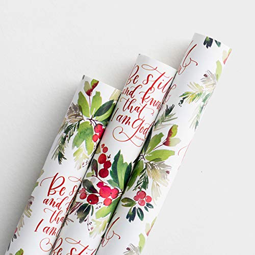 Product Cover Dayspring Be Still - Premium Christmas Wrapping Paper - Set of 3