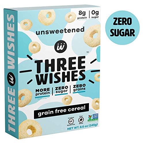 Product Cover THREE WISHES Unsweetened Grain Free Cereal, 8.6 OZ