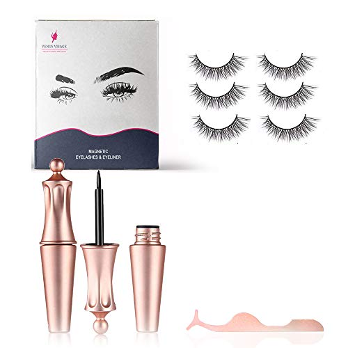 Product Cover Venus Visage Magnetic Eyeliner and Lashes Kit, Magnetic Eyeliner for Magnetic Lashes Set, With Reusable Lashes