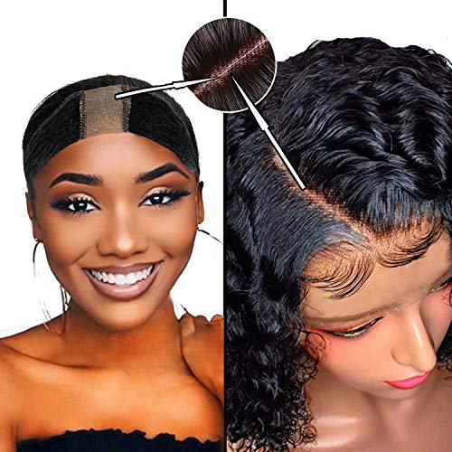 Product Cover Velvet Wig Grip Band Flexible Headband Secure Non Slip Scarf Adjustable Comfort Protect Hair Wig Accessory Loop Fastener Thin Velvet Grip Hairline Protects (1B Natural Black)