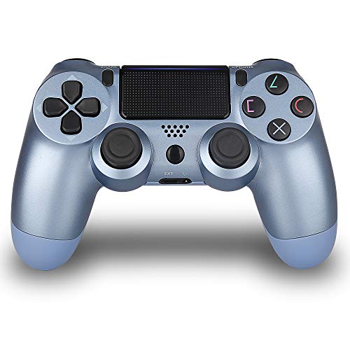 Product Cover Wireless Controller for PS4 Control - JUEGO Remote for Sony Playstation 4 with Charging Cable (Titanium Blue, Fall 2019 New)