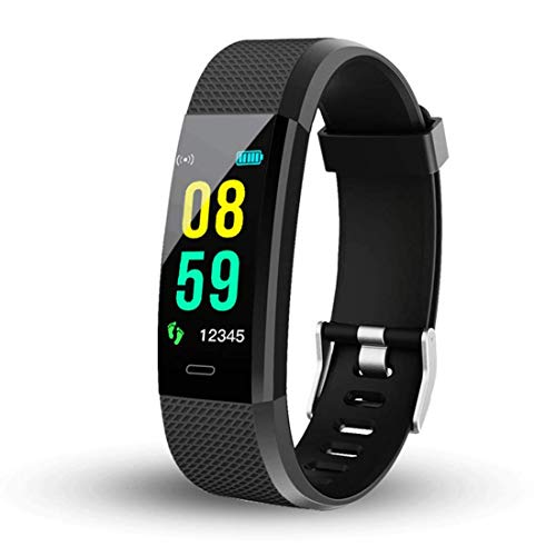 Product Cover Sprinto DW23 ID115 Plus V5.0 Bluetooth Fitness Band Smart Watch Tracker with Heart Rate Sensor Activity Tracker Waterproof Body Functions Like Steps and Calorie Counter, Blood Pressure(Random Colour)