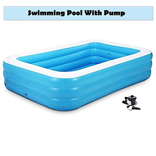 Product Cover GosFrid Inflatable Swimming Water Pool for Children, 1Pc(Blue,305 X 183 X 56cm)