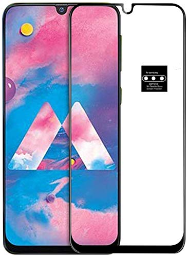 Product Cover True Desire Tempered Glass for Samsung Galaxy M30S protector Full Glue Edge to Edge Fit 9H Hardness Bubble Free Anti-Scratch Crystal Clarity Screen Guard for Samsung Galaxy M30S - Black(With Free Camera Screen Protector)
