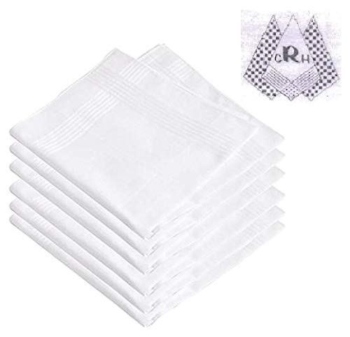 Product Cover GRH 100% Cotton Handkerchief For Men White Classic Design