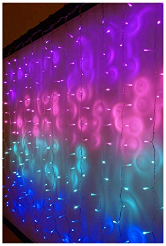 Product Cover Something Unicorn - LED String Curtain Lights with Dimmer Switch for Teen Room, Girls Room, College Dorm, Nursery and Kids Room Decor. Perfect for Mermaid, Purple, Pink Decoration. - Mermaid