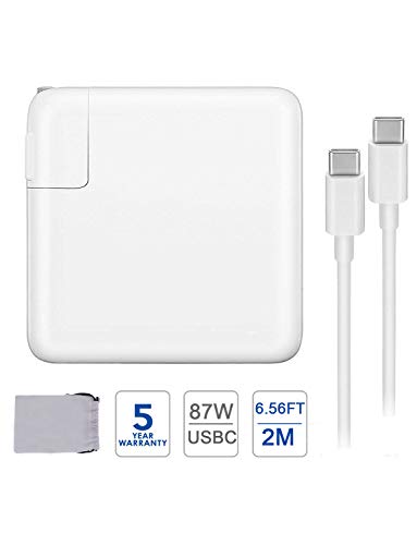 Product Cover 87W USB C Charger Power Adapter for MacBook Pro 15 Inch 13 Inch MacBook 12Inch MacBook Air iPad Pro 2018 2019 Include Charge Cable