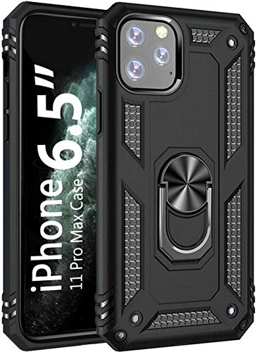 Product Cover iPhone 11 pro max Case [ Military Grade ] 15ft. Drop Tested Protective Case | Kickstand | Compatible for Apple iPhone 11 pro max 6.5 Inch 2019 -Black