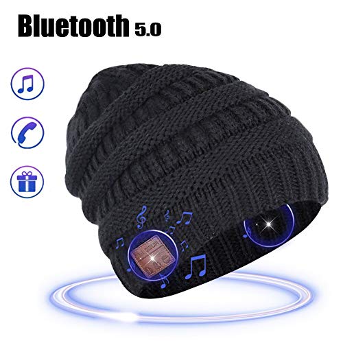 Product Cover MORETEK Bluetooth Beanie Music Hat Gifts for Men Women (Black)