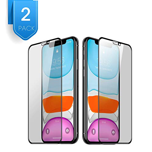 Product Cover 2Pack Compatible with iPhone 11 iPhone XR Privacy Screen Protector 6.1 inch Premium 3D Coverage Edge Anti Spy Tempered Glass Screen Protector for iPhone 11 2019