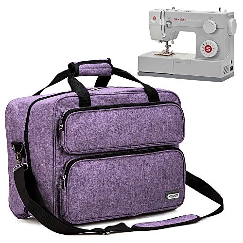 Product Cover HOMEST Sewing Machine Carrying Case, Universal Tote Bag with Shoulder Strap Compatible with Most Standard Singer, Brother, Janome (Lavender)