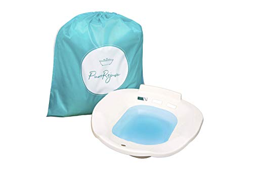Product Cover PureRejuva Premium Sitz Bath for Toilet- Therapeutic Treatment for Postpartum or Hemorrhoids Relief and Yoni Steaming- Contoured Seat with Overflow Vent System, Deep (67ounce) Soaking