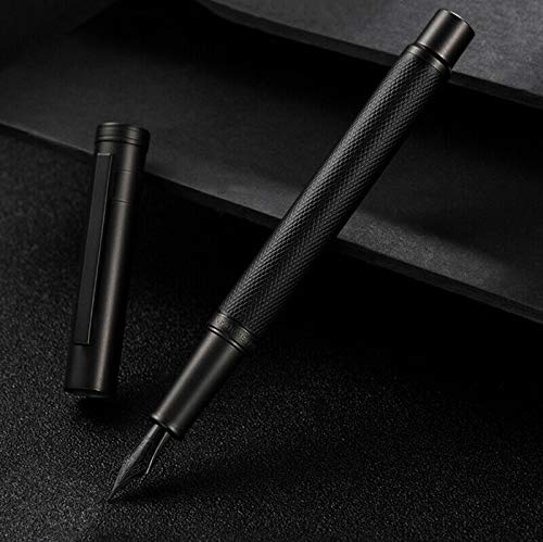 Product Cover Black Forest Fountain Pen Fine Nib Classic Design with Converter and Metal Gift Box Set by Hongdian