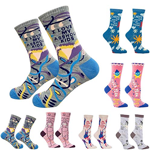 Product Cover Determina Women Men Printed Cotton Socks Novelty Cute Winter Casual Funny Unisex Long Sock