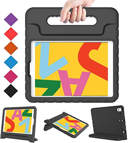Product Cover BMOUO Kids Case for iPad 10.2 2019, iPad 10.2 Case, iPad 7th Generation Case, Shock Proof Light Weight Convertible Handle Stand Kids Case for Apple iPad 10.2 inch 2019, Black