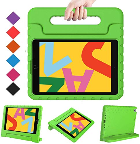 Product Cover BMOUO Kids Case for iPad 10.2 2019, iPad 10.2 Case, iPad 7th Generation Case, Shock Proof Light Weight Convertible Handle Stand Kids Case for Apple iPad 10.2 inch 2019, Green