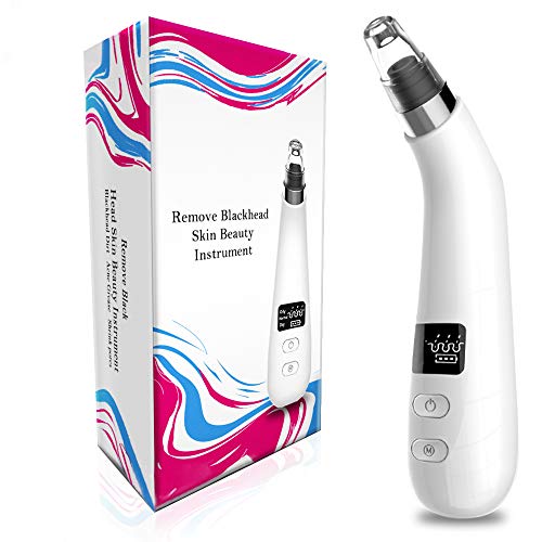Product Cover Blackhead Remover, Electric Skin Pore Cleaner Acne Comedone Extractor with 6 Multi-Functional probe-rechargeable