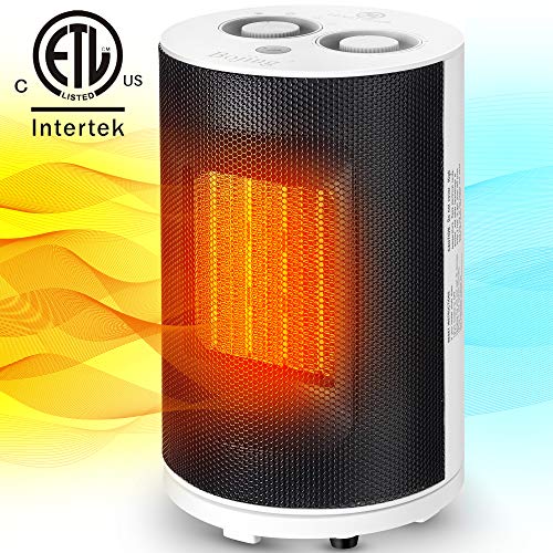 Product Cover Bojing 1500W/950W Ceramic Portable Indoor Space Heater, Electric Quiet Oscillating Fan Heater for Home and Office with Thermostat