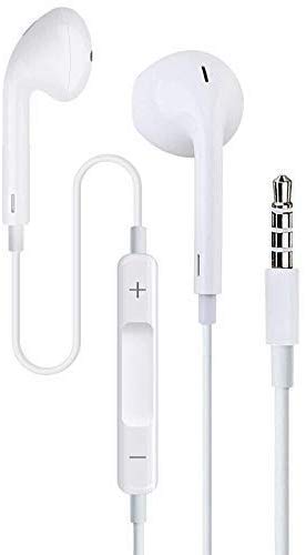 Product Cover Deity 3.5 mm Jack Wired Headsets Earphone Extra Bass for All Oppo Mobile F9 F9 Pro F7 F3 F3 Plus A71 A71K F1s, F3, Plus, A83, A37f with Call Answer Key & Volume Control (White)