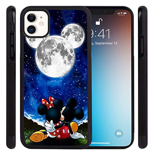 Product Cover DISNEY COLLECTION Phone Case for iPhone 11 (6.1 Inch) Mickey Dates with Minnie Tire Skid Shock Proof Slim Light Rubber Bumper Cartoon Cute Protective Cover