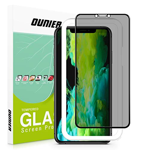 Product Cover OUNIER for iPhone 11 Pro Max/Xs Max 28°True Privacy Screen Protector, [Easy Frame] [Full Coverage] Anti-Spy Tempered Glass Screen Protector Compatible with Apple iPhone Xs Max & iPhone 11 Pro Max [6.5]