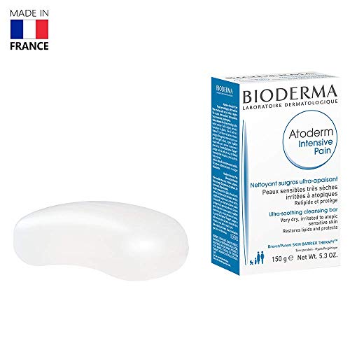 Product Cover Bioderma Atoderm Intensive Baby Soap from Birth Gently Cleanses and Purifies The Skin, 150 gm (Pack of 2)