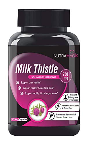 Product Cover Nutramagik Milkthistle with Dandelion Extract 750mg 60 Capsules