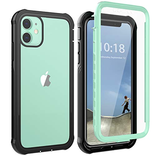 Product Cover Re-sport iPhone 11 Case, iPhone XR Case, Full-Body Protection Built-in Screen Protector Shockproof Clear Back Cover Anti-Scratch Slim Case Compatible iPhone 11 6.1 inch 2019/ iPhone XR 2018 (Green)