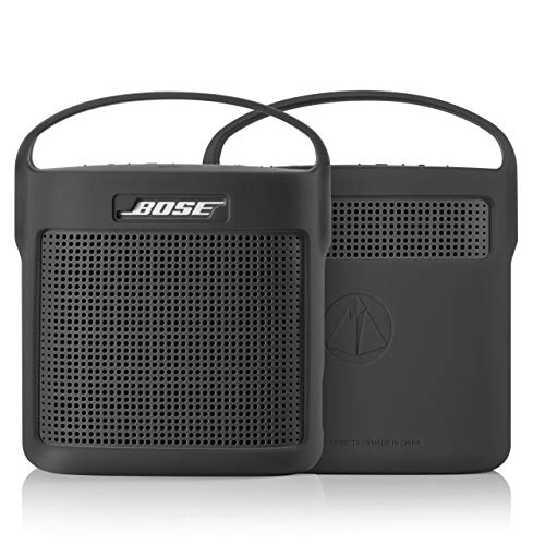 Product Cover TXEsign Protective Silicone Stand Up Case with Handle for Bose SoundLink Color Bluetooth Speaker II (Dark Grey)