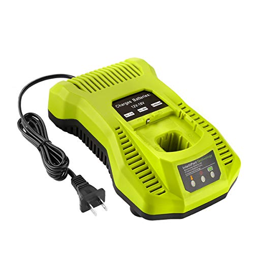 Product Cover Energup Replacement Ryobi P117 Dual Chemistry Charger Li-ion & Ni-cad Ni-Mh Battery Charger 12V 18V MAX for Ryobi One+ Plus Battery P100 P102 P103 P105 P107 P108 1400670 P117 P118 Ryobi Charger