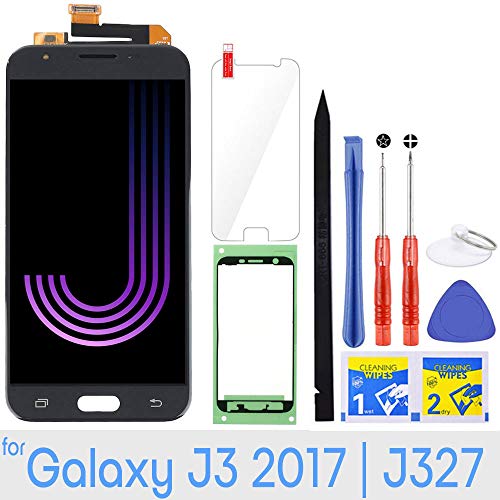 Product Cover LCD Screen Replacement Touch Digitizer Display for Samsung Galaxy J3 2017 J327 Emerge Prime SM-J327 J327R4 J327T J327T1 J3 Amp Prime 2 SM-J327AZ J327A J327P J3 V 2017 J327V Eclipse J327VPP (Black)