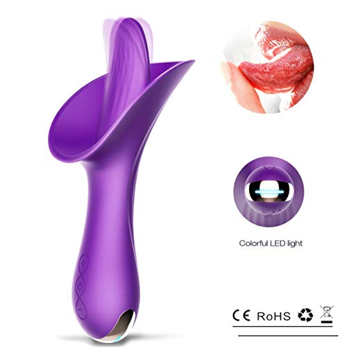 Product Cover Female Tongue Vibration Toy Oral Tongue Simulator, 12-Frequency Vibration and Suction Rod, Blouse Multi-Speed Ring Suction Toy - Sex Suggestion