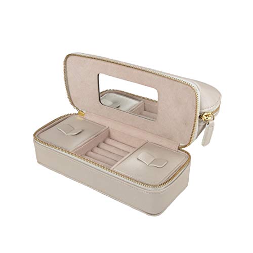 Product Cover Brouk and Co. Duo Travel Organizer for Cosmetics and Jewelry, Pearl White