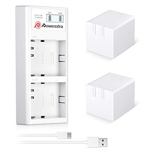 Product Cover Powerextra 2X Upgraded Rechargeable Battery Compatible with Arlo Pro, Arlo Pro 2 and Dual Quick Charger for Arlo Pro, Arlo Pro 2, Arlo Go and Arlo Security Light Batteries