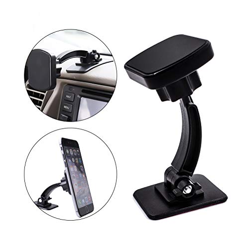Product Cover Magnetic Phone Car Mount, Sancore 360° Rotation Adjustable Car Dashboard Cell Phone Holder for iPhone 11 Pro Max Xs Xr X 8 Plus Samsung Galaxy S10,8,9,10 Note 10 9 8 and More