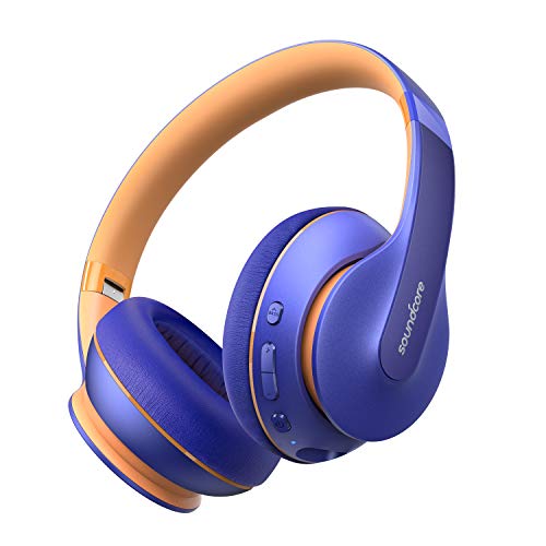 Product Cover Anker Soundcore Life Q10 Wireless Bluetooth Headphones, Over Ear and Foldable, Hi-Res Certified Sound, 60-Hour Playtime and Fast USB-C Charging, Deep Bass, Aux Input (Blue)