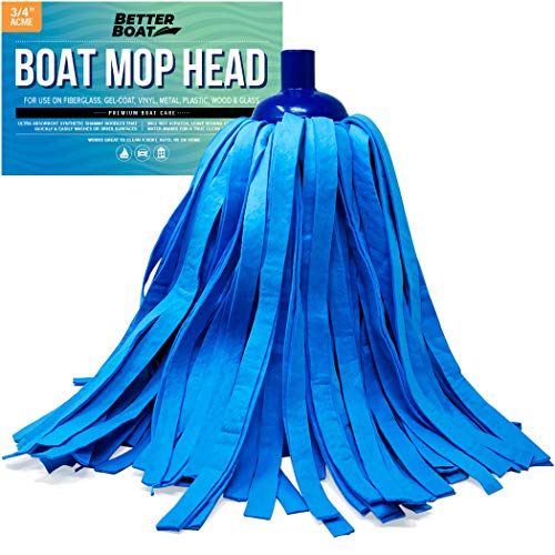 Product Cover Better Boat Synthetic Chamois Mop Head Boat Cleaning Products Wash Mop for Deck and Home