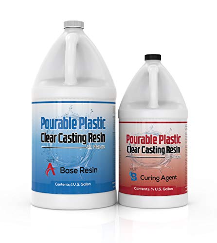 Product Cover Pourable Plastic Clear Casting Resin 1.5 Gallon Kit, Deep Pours Up to 2